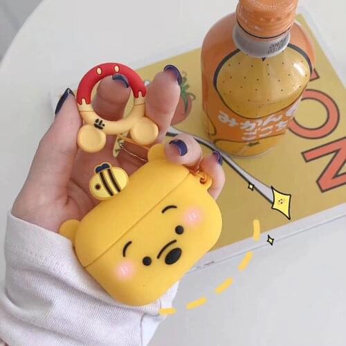 Disney Winnie the Pooh AirPods Case for Apple Airpods 1 2 case Wireless Bluetooth case for airpod Pro 3 soft Charging box bags