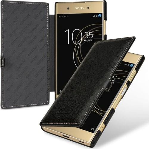 Case for Sony Xperia XA1 & XA1 Plus Case Business Flip Genuine Leather Stand Flip Skin for Sony Xperia XA1 Plus Cover Funda Capa