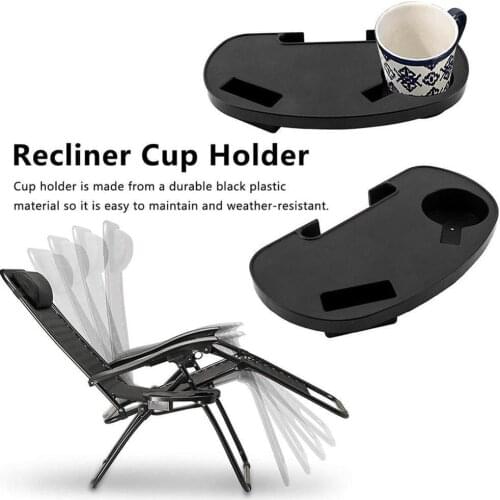 Home Small Cup Keeping Outdoor Folding Chair Lounge Beach Patio Recliner Tray Holder Phone Beach Events For Camping Sports