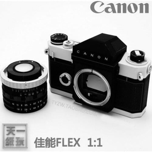 Flex Camera 3D Paper Model Puzzle Handmade DIY Origami Toy Real Scale Paper Model
