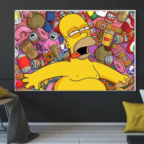 Classic Anime Creativity Canvas Painting Wall Art Pictures Posters and Prints for Living Room Home Artwork Hanging Decoration