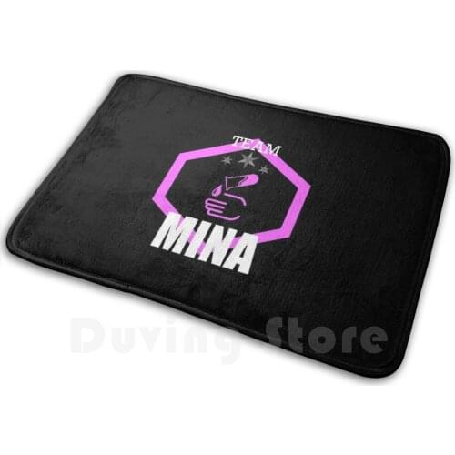 Team Mina Hot Pink Color Emblem Carpet Mat Rug Cushion Soft Boko No Hero Academia Bnha Mha Bnh Deku Bakugo Midoriya