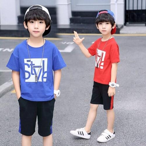 Summer kids clothes Boy Set Boys Short Sleeve T-Shirt +shorts Pants Children Sports Suit Kids Boy Clothes Sets children clothes