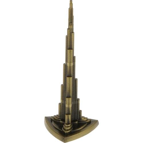 Hot 28cm China Canton Tower Figurine Model Crafts Guangzhou Tower Statue Shelf Decoration Collect Famous Landmark Architecture