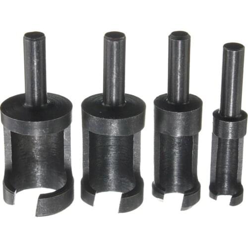XNEMON New 4Pcs/set Wood Plug Hole Wood Drill Bits 6mm 10mm 13mm 16mm Cutter Bit Set Kit Dowel Maker Plug Cutter Carpenter