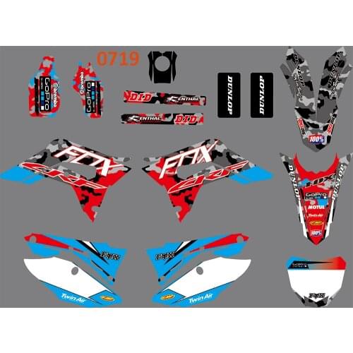 3M 3 STYLES TEAM GRAPHICS BACKGROUNDS DECALS STICKERS FOR HONDA CRF250R 2018 2019 & CRF450R 2017 2018 2019