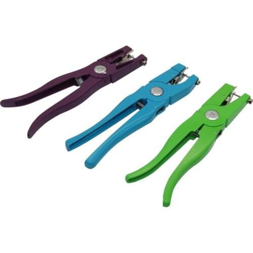 Green/Blue/Purple Animal Ear Tag Pliers Pig Sheep Rabbit Cattle Animal Identification Management Tools Farm Animal Carriers Tool