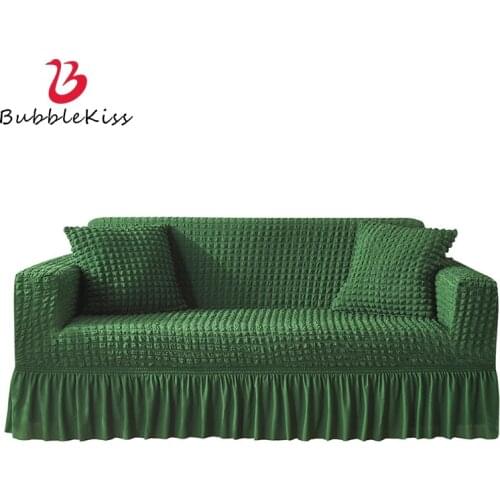 Bubble Kiss Sofa Cover Home Lace Side Decoration Living Room Sectional Slipcover Solid Color All Inclusive Covers On The Couch