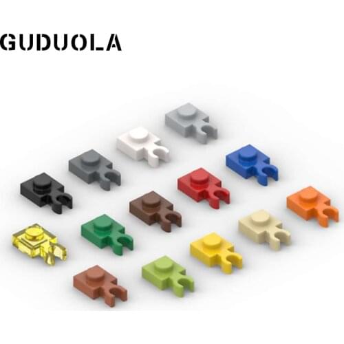 Guduola Building Block 4085a Plate 1x1 with Vertical Clip (Thin Open 'O' Clip) Special Brick MOC Assembly Toys Parts 160pcs/lot