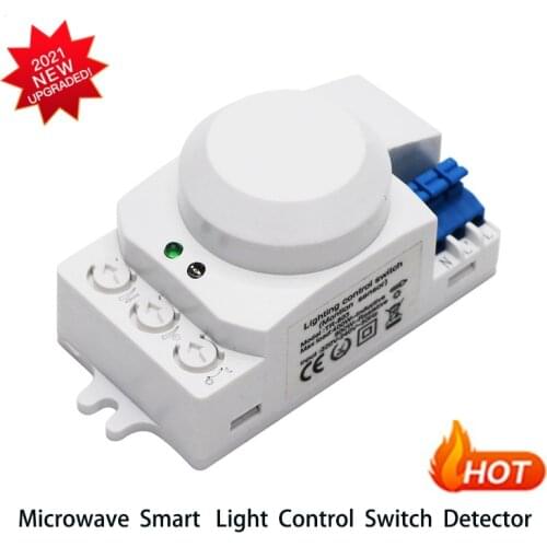 200 240v Microwave Switch Movement Body Motion Radar Detector Sensor Lights Switch home the bridge motion sensor
