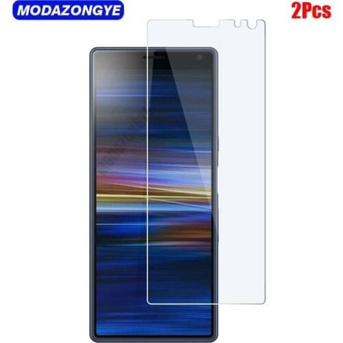 2Pcs Tempered Glass For Sony Xperia 10 Plus Screen Protector Sony 10 Plus 10Plus I3213 I4213 I4293 I3223 Glass Protective Film