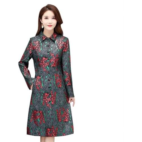 Plus Size 4XL Leather Coat Women New 2021 PU Womens Leather Jacket Long Slim Motorcycle Leather Clothing Female Coats Red