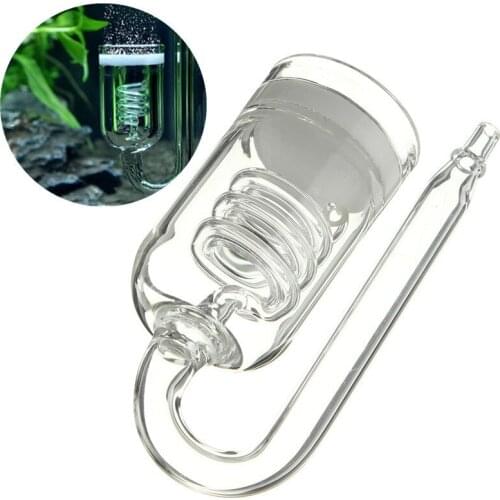 1PCS Super Clear Aquarium Glass CO2 Diffuser for 60-300L Water Plants Tank Moss Atomizer