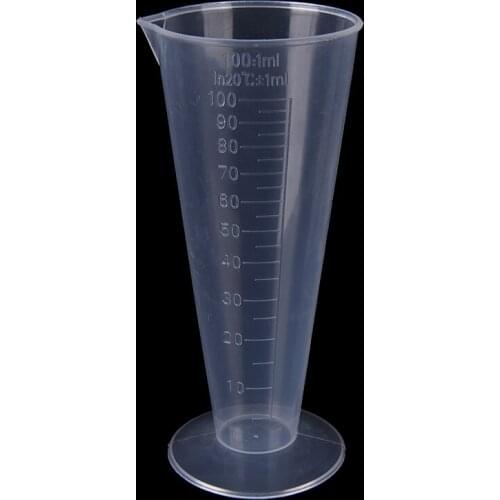 100ml Plastic Triangle Measuring Cup Measuring Tools For Baking Kitchen Tools Transparent Cylinder Cup 1PC Drop Shipping