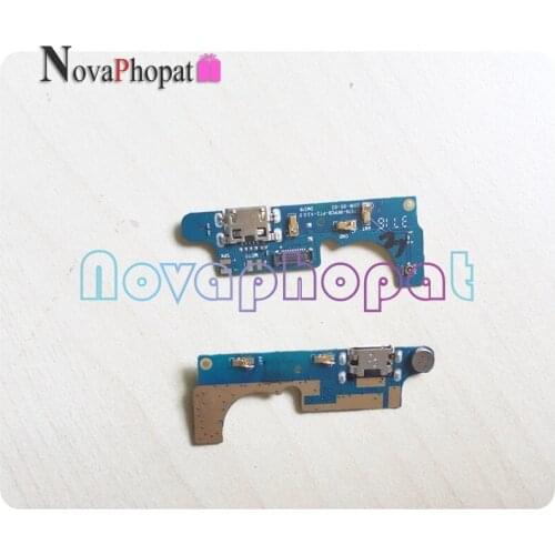 Novaphopat For Wiko Lenny 3 Lenny3 Charger Port USB Dock Charging Port Connect Connector Flex Cable Microphone MIC ; 10pcs/lot