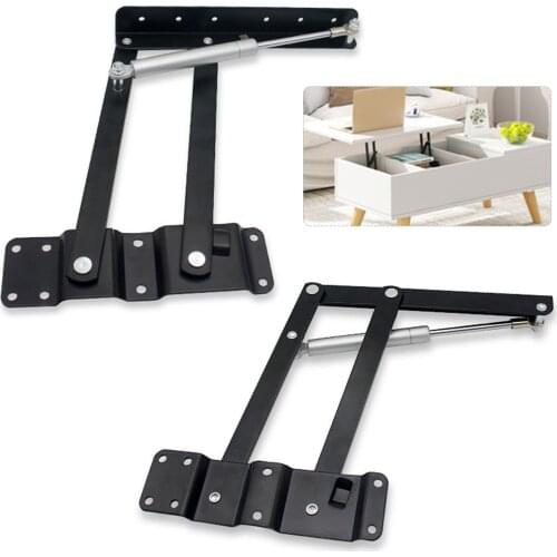 2pcs/lot Folding spring tea coffee table hinge Metal lift up mechanism lifting roof frame computer desk DIY Furniture hardware