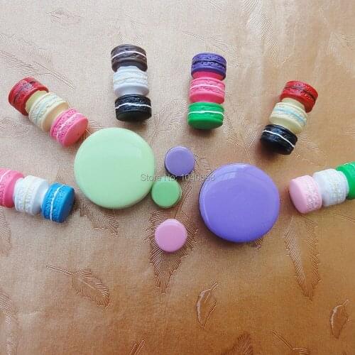 3pcs/lot mix resin Macaron Egg Yolk Pie kawaii cabochon crafts DIY home decorations scrapbooking