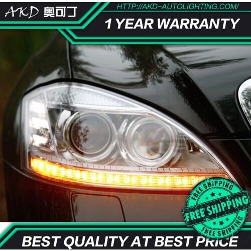 AKD Car Styling Head Lamp for W221 Headlights 2006-2009 S300 S400 Headlight LED DRL Signal Lamp Hid Bi Xenon Auto Accessories