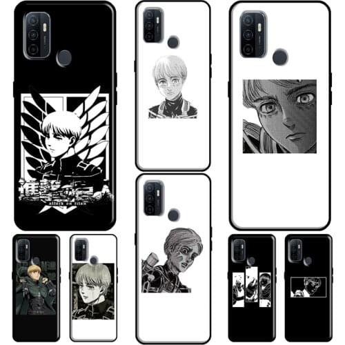 Armin Arlert Attack on Titan Anime For OPPO F5 F7 A52 A72 A1K A5S A15 A83 A91 A31 A53 A9 A5 2020 Reno 4 Pro 2Z Phone Cover