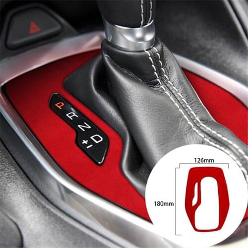For Chevrolet Camaro 2016-2020 Alcantara Suede Wrapping Car Gear Panel Strip Cover Trim Sticker Internal Mouldings Accessories