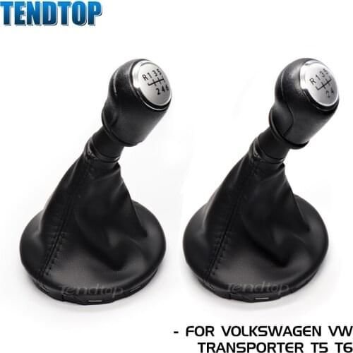 For Volkswagen VW Transport T5 T5.1 T6 2003-2011 5 / 6 Speed Car Styling Gear Stick Shift Knob Gaiter Boot Cover Case Frame Cap