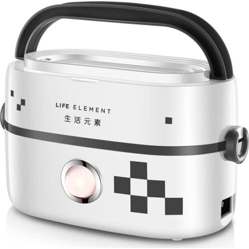 Double Ceramic Inner Bile Insulation Electric Cooker Warmer Lunch Box Seal Fresh Heating Rice Box Hot Dishes Mini Travel Pot