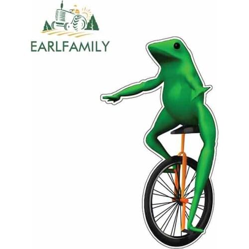 EARLFAMILY 13cm x 7.3cm for Here Come Dat Boi Funny Car Stickers Vinyl Waterproof RV VAN Car Accessories JDM Anime Comic Sign