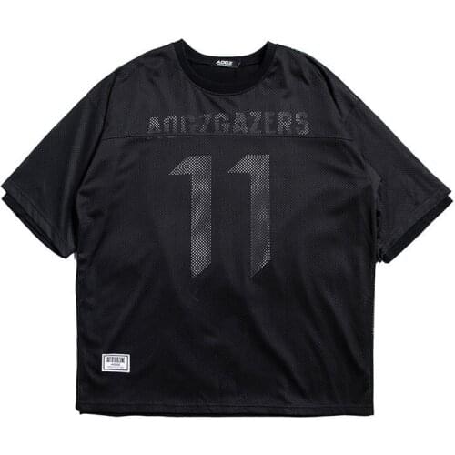 Popular Logo Summer Holiday Two Short Sleeve T-Shirts Men Loose Hip Hop INS High Street Couple Five Cent Met Half Sleeve T-Shirt