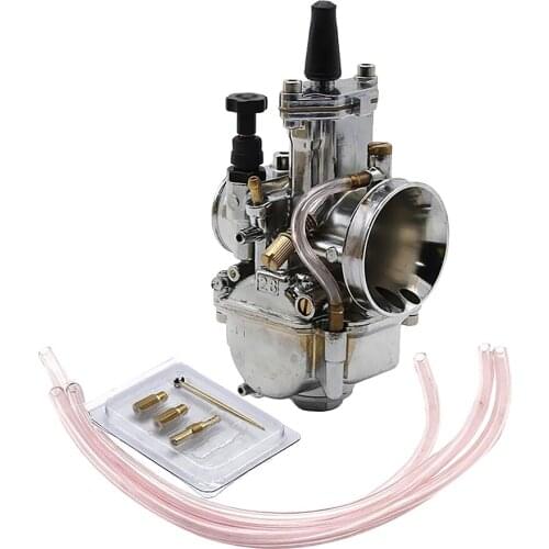 Motorcycle Carburetor 28mm Racing Flat Side for PWK Carb with Power Jet