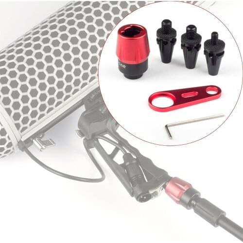 MQR-03C Mini Quick Release Connector Mount fr Sound Audio Antenna Fin Microphone MIC Boom Pole Shock DSLR Rig Camera Ambient