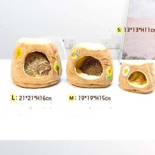 Hedgehog Pet Cute Soft Plush Nest Squirrel Hamster Cotton Bed Bird Warm House Squirrel Comfortable Room