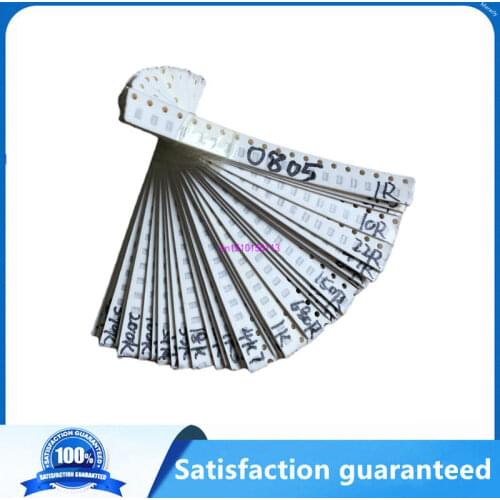 2000pcs 0805 SMD Resistor Kit Assorted Kit 1ohm-1M ohm 5% 80valuesX 25pcs=2000pcs Sample Kit