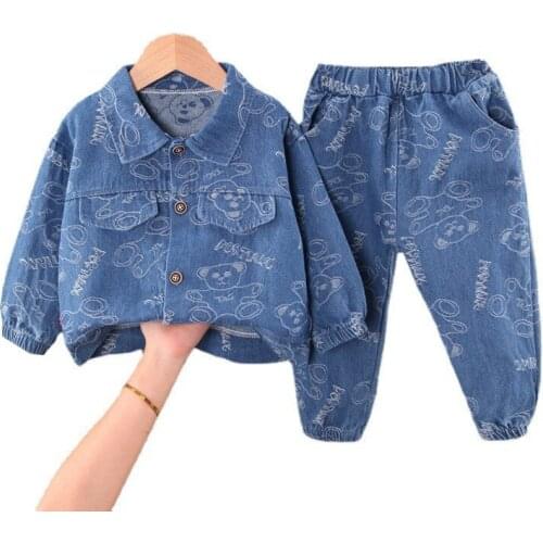 New Spring Autumn Baby Girl Clothes Children Boys Cartoon Fashion Jacket Pants 2Pcs/Sets Toddler Sports Costume Kids Tracksuits