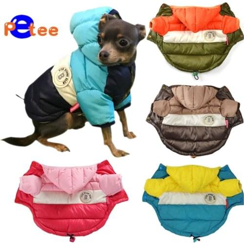 Autumn Winter Pet Clothes For Dogs Waterproof Hooded Dog Coat Jacket Warm Puppy Pet Clothing Chihuahua French Bulldog Clothes