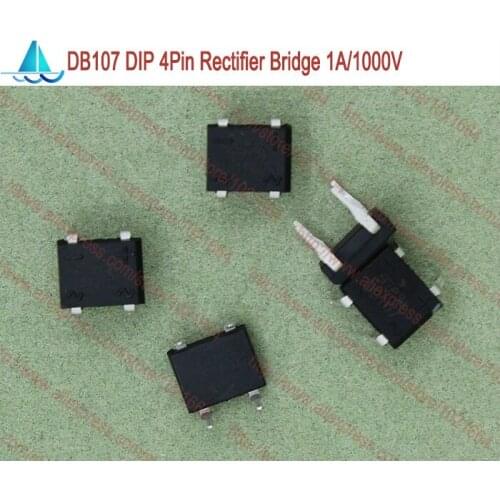 20pcs/lot DB107 DB107S DIP 4Pin Single Phase Bridge Rectifier 2A 1000V
