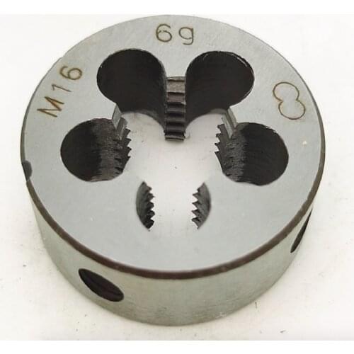 Free shipping of 1PC of manual die M16*0.75/1.0/1.25/1.5/1.75/2.0mm for hand threading metal workpieces with die wrench