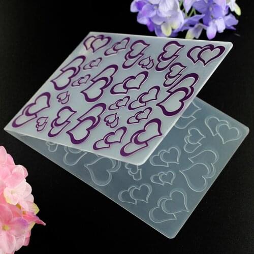 Heart to heart Embossing Folders for DIY Scrapbooking Paper Craft/Card Making Decoration Supplies P014