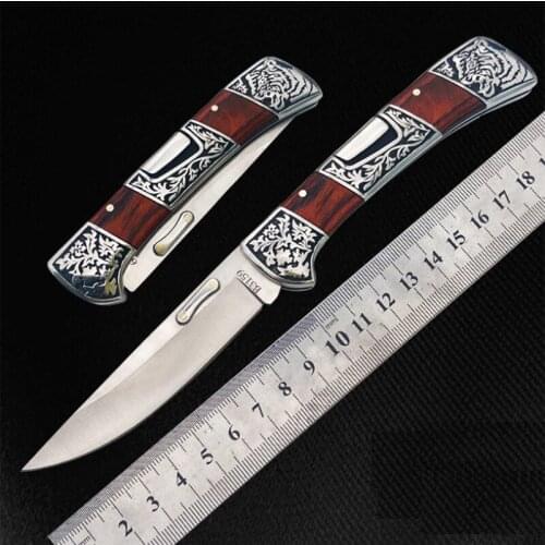 Folding knife Free shipping new product Outdoor camping Resin handle self-defense portable camping tool Household knife