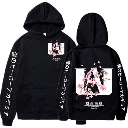 Anime My Hero Academia Hoodies UA High School Boku No Hero Academia Sweatshirts Cozy Tops Pullovers Graphics Logo Tracksuit