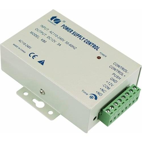 Input 12V3A output access control transformer power switch power supply for access control system 240 to 110V 50 60Hz