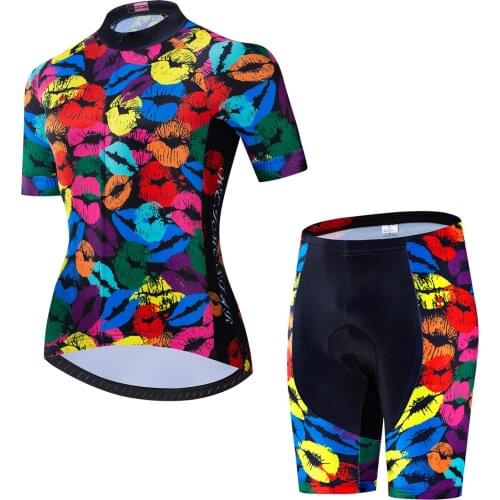 Women Cycling Clothing Bicycle Jersey Set Female MTB Ropa Ciclismo Raphaing Girl Cycle Casual Wear Road Bike Bib Short Pant Pad