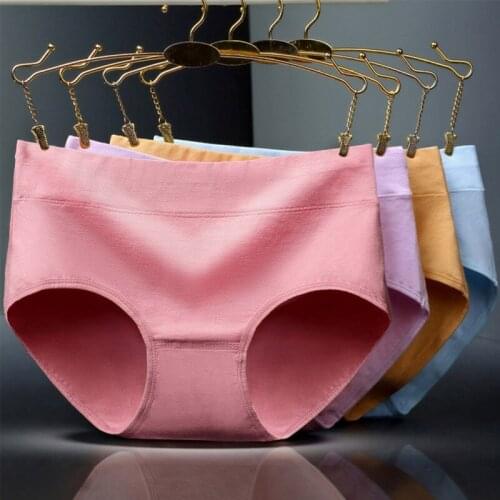 Women Panties Fashion Solid Briefs Underwear for Female Comfortable Panties