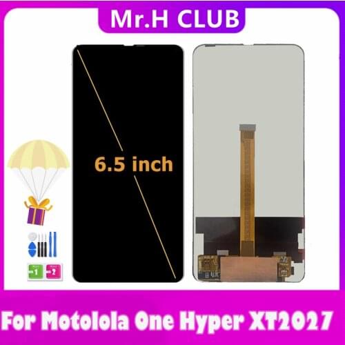 6.5" For Motorola Moto One Hyper XT2027 LCD Display Touch Screen Digitizer Assembly Plus Tools LCD For Moto One Hyper Screen