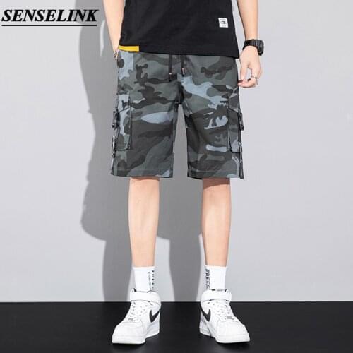 2021 Summer New Camouflage Cargo Shorts Men Casual Cotton Overalls Pants Fashion Loose Big Size Men Shorts M-8XL