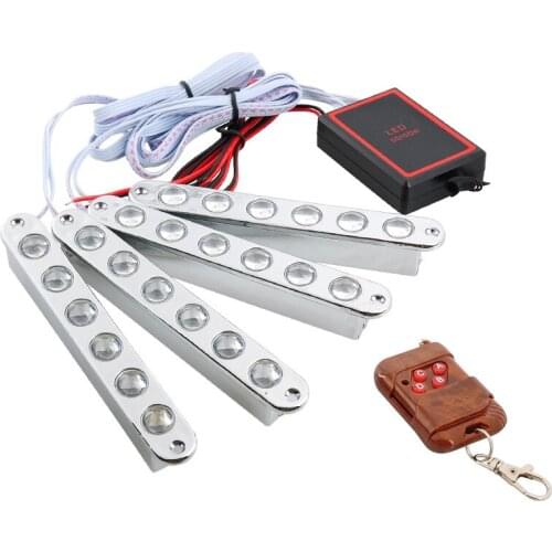 4*6 LED Strobe Light Police Emergency Grill Warning Light 12V Car Motorcycle Fireman Ambulance DRL Day Flasher LED Flashlight