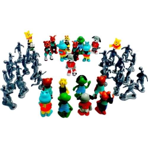 45pcs 3-4cm football Boys Kids figure Favour Pinata Bag Filler LOOT gag Birthday Party Favors Novelty Cake Decoration carnival