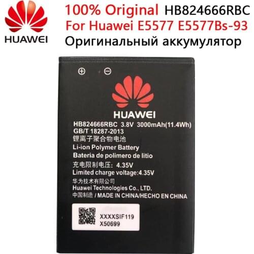 HB824666RBC 100% New Original Hua wei Battery For Huawei E5577 E5577Bs-937 Real 3000mah Replacement Batteries Bateria batary