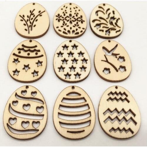 Home decoration accessories for living room Easter Wooden Eggs christmas decorations living room decor