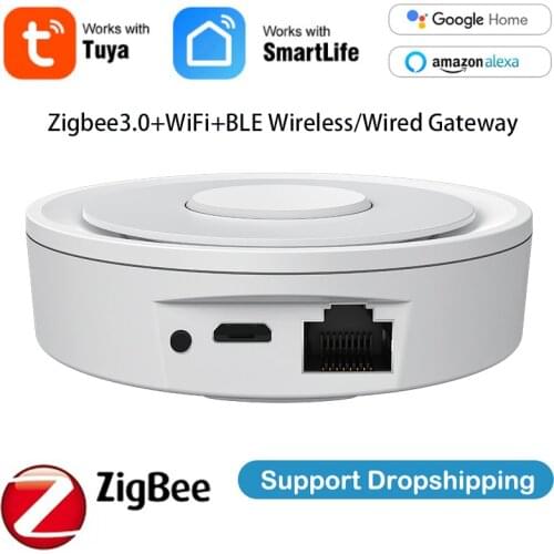 NEO Smart Wireless/Wired Multi-mode Gateway Zigbee3.0+WiFi+BLE Smart Life/Tuya App Remote Control Work With Google Home Alexa