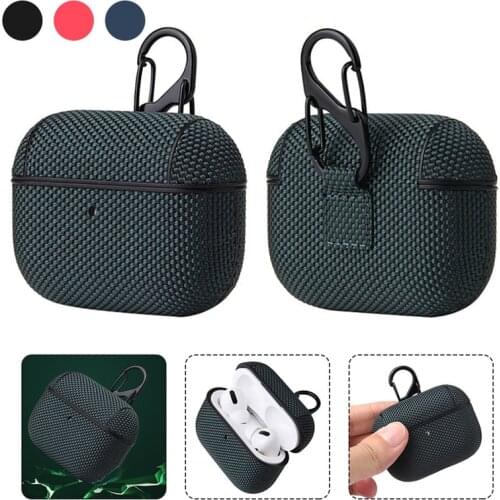 For AirPods Pro Earphone Case Waterproof Nylon Cloth Protective Cover For Apple Air Pods Pro Bluetooth Wireless Charging Box